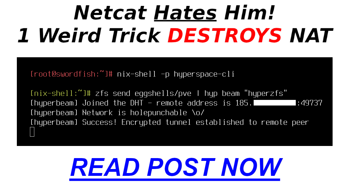 Hypercore Beam - Break Through NAT With This One Weird Trick